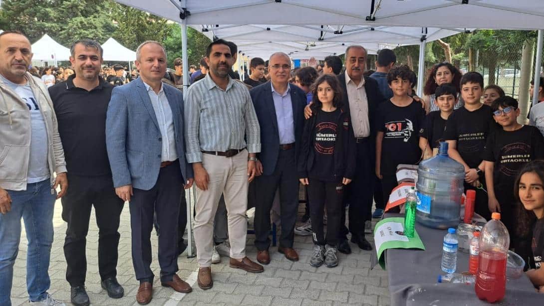 MÜDÜRÜMÜZ, SÜMERLER ORTAOKULU BİLİM FUARI VE YIL SONU ETKİNLİĞİNE KATILDI.